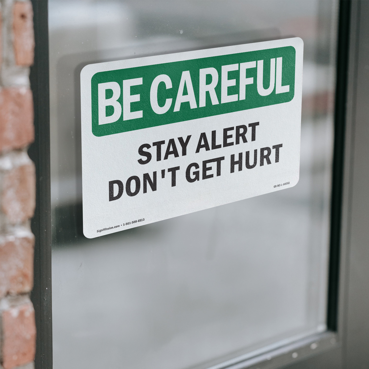 Letrero Stay Alert Don't Get Hurt OSHA Be Careful metal plástico, calcomanía paquete de 5 o 10 - Imagen 15 de 43