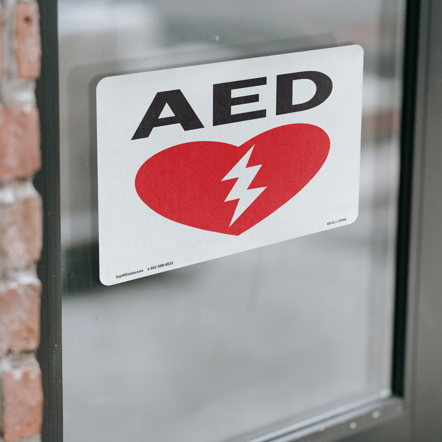 AED (with graphic) OSHA Sign Metal, Plastic, Or Decal - 5 or 10 Pack - Picture 12 of 52