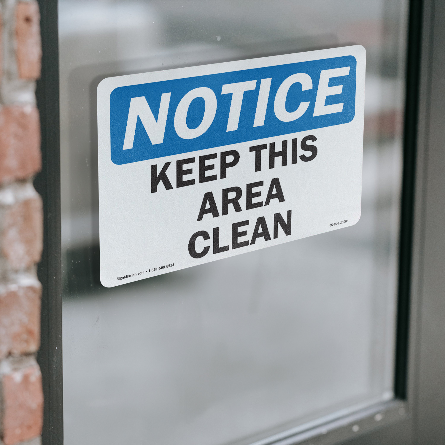 Keep This Area Clean OSHA Notice Sign Metal, Plastic, Or Decal - 5 or 10 Pack - Picture 12 of 49
