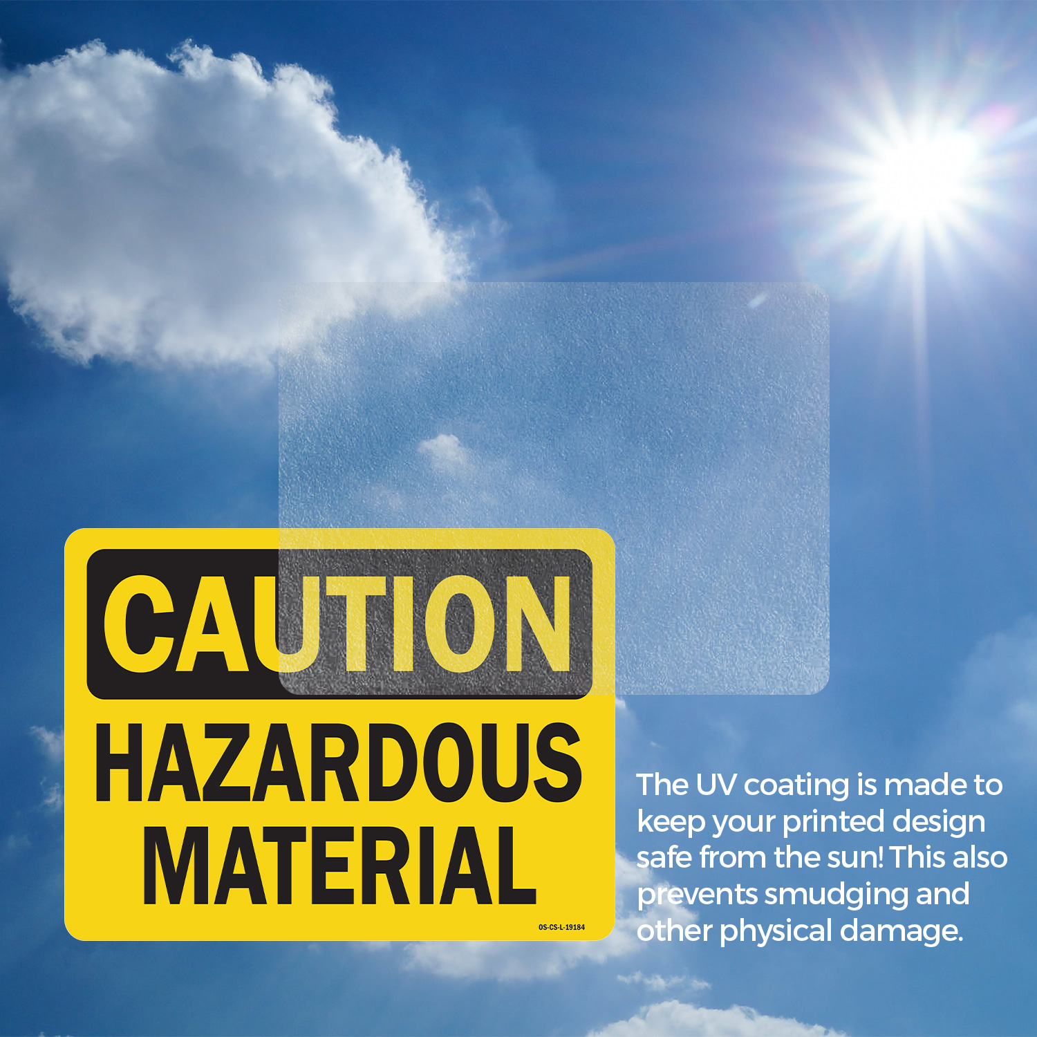 Hazardous Material OSHA Caution Sign Metal, Plastic, Or Decal - 5 or 10 Pack - Picture 16 of 47