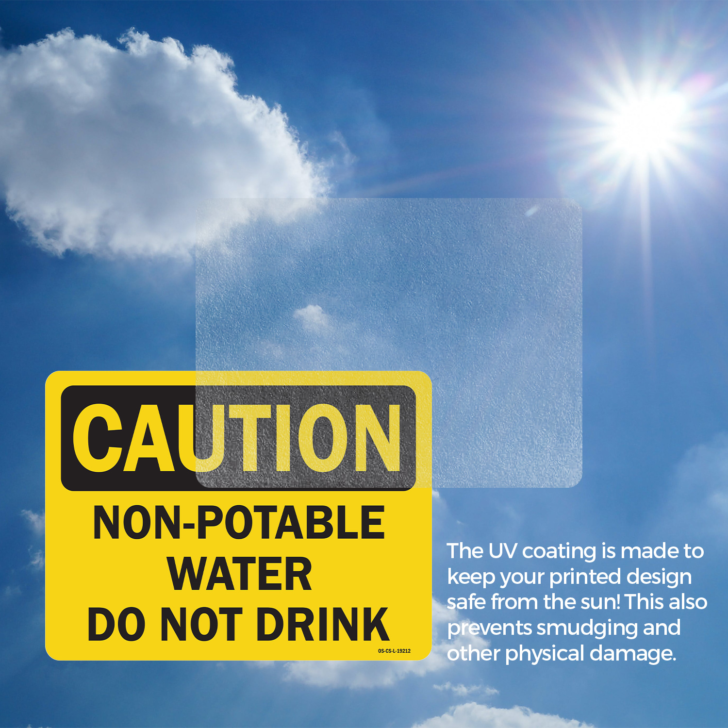 Non OSHA Caution Sign Metal, Plastic, Or Decal - 5 or 10 Pack - Picture 16 of 43
