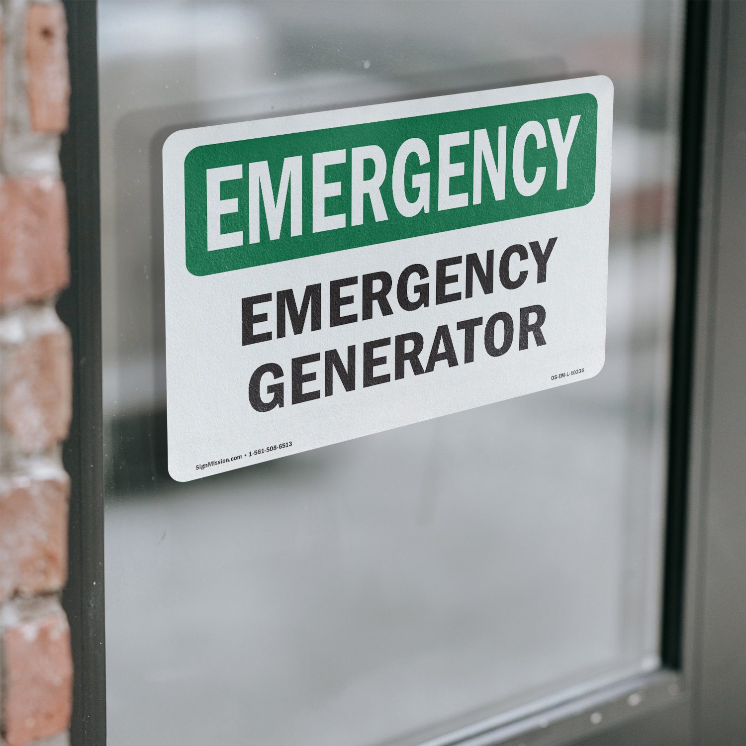 Generator OSHA Emergency Sign Metal, Plastic, Or Decal - 5 or 10 Pack - Picture 15 of 43