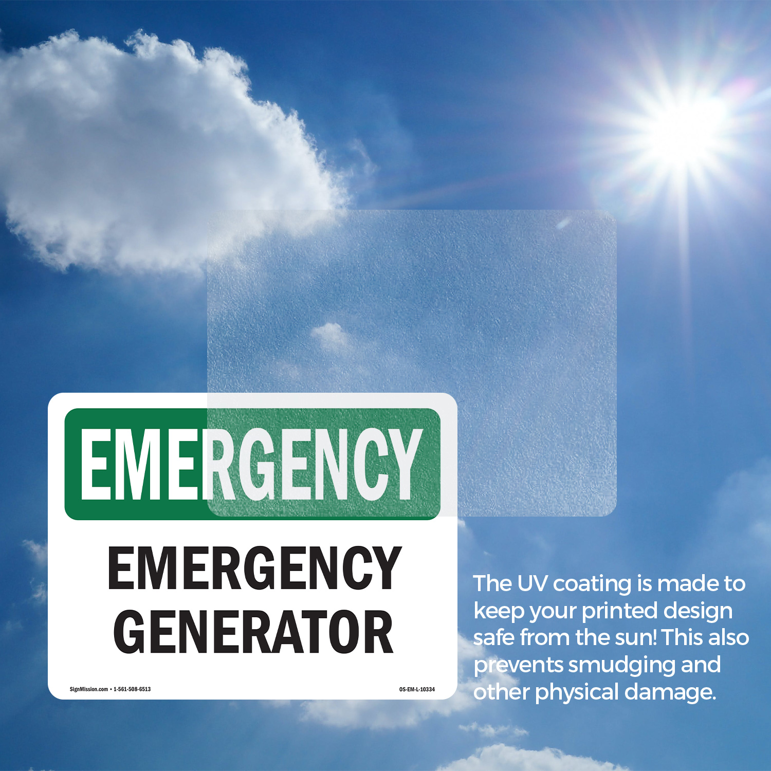 Generator OSHA Emergency Sign Metal, Plastic, Or Decal - 5 or 10 Pack - Picture 16 of 43