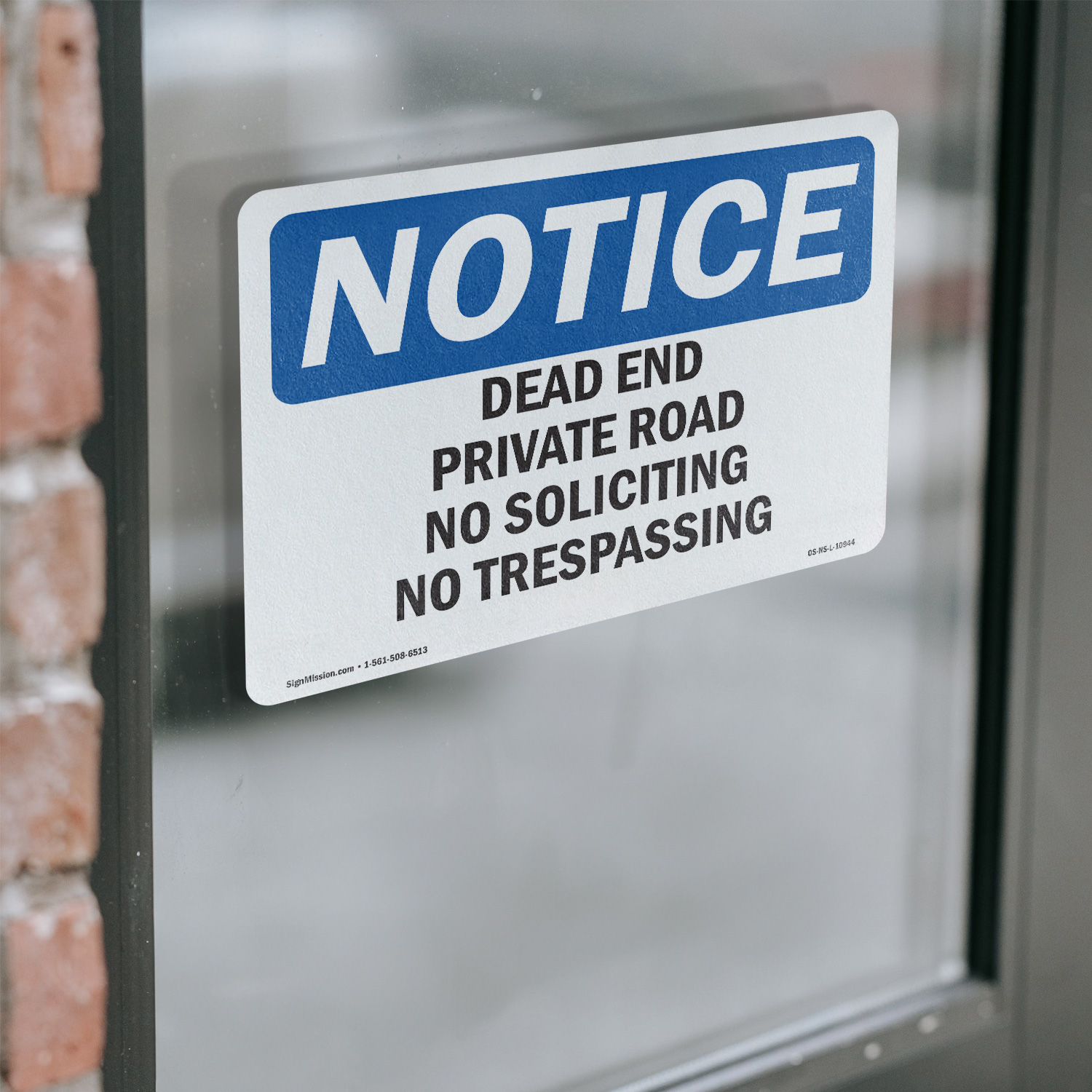 Dead End Private Road No Soliciting No Trespassing OSHA Notice Sign 5/10 Pack - Picture 15 of 43
