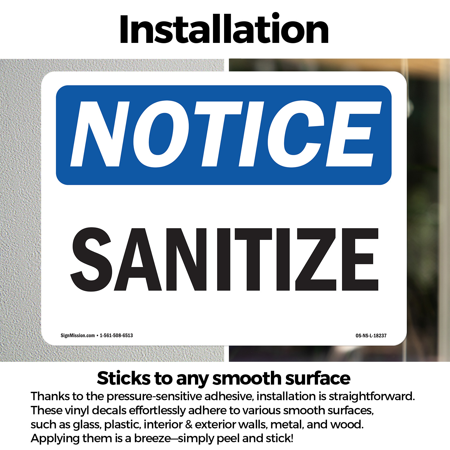 Sanitize OSHA Notice Sign Metal, Plastic, Or Decal - 5 or 10 Pack - Picture 14 of 43