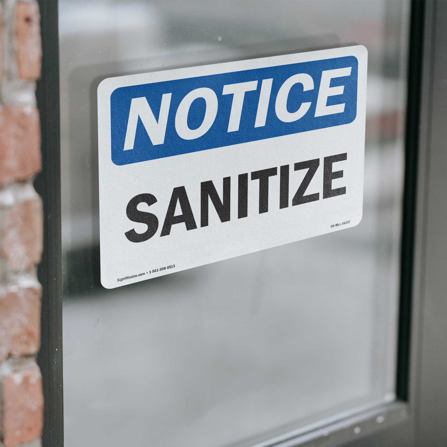 Sanitize OSHA Notice Sign Metal, Plastic, Or Decal - 5 or 10 Pack - Picture 15 of 43