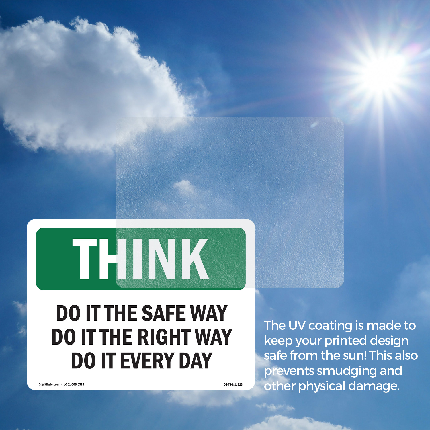 Do It The Safe Way The Right Way Every Day OSHA Think Sign, Decal 5 or 10 Pack - Picture 16 of 43