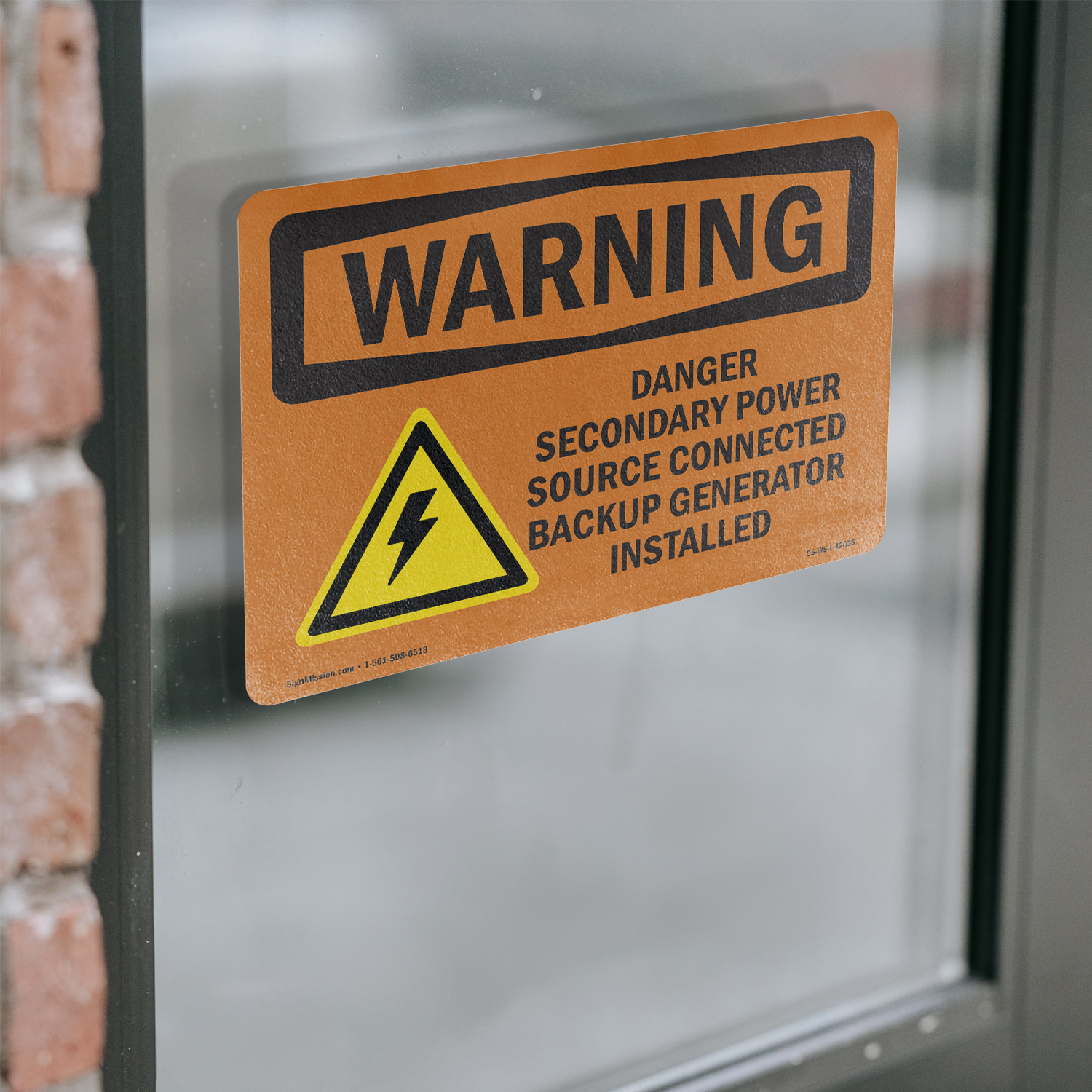 Danger Secondary Power Source With Symbol OSHA WARNING Sign, Decal 5 or 10 Pack - Picture 13 of 52