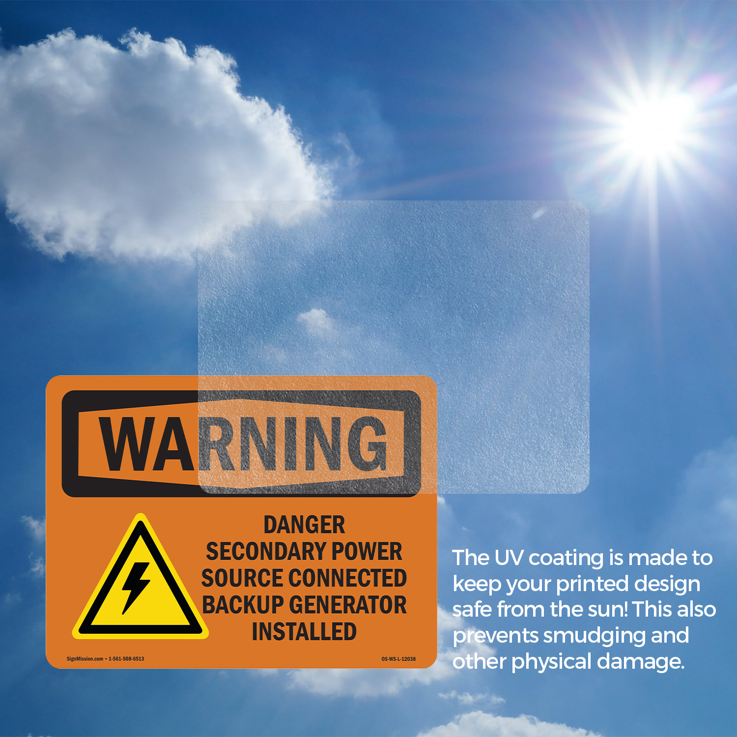 Danger Secondary Power Source With Symbol OSHA WARNING Sign, Decal 5 or 10 Pack - Picture 14 of 52