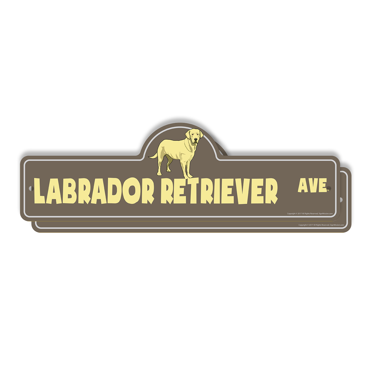 Labrador Retriever Plastic Street Sign Crossing Xing Gift Novelty Funny - Picture 9 of 21