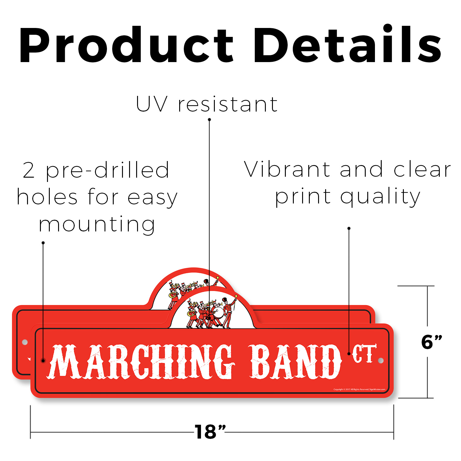 Marching Band Plastic Street Sign Crossing Xing Gift Novelty Funny - Picture 10 of 21