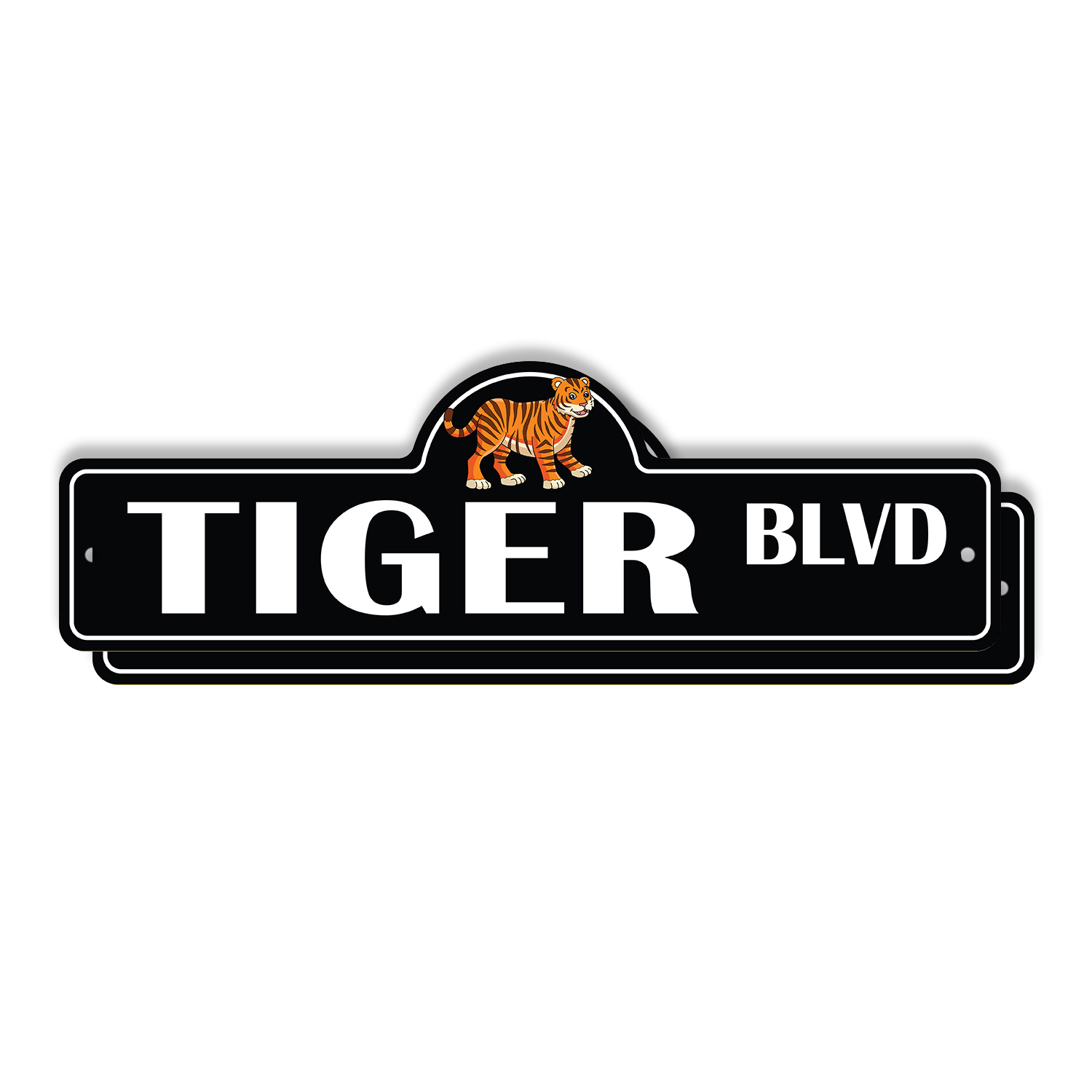Tiger Plastic Street Sign Crossing Xing Gift Novelty Funny - Picture 9 of 21