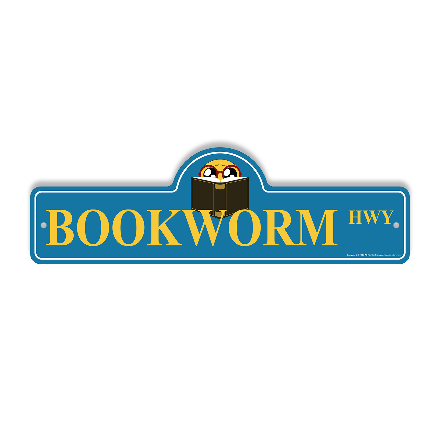 Bookworm Plastic Street Sign Crossing Xing Gift Novelty Funny - Picture 16 of 21