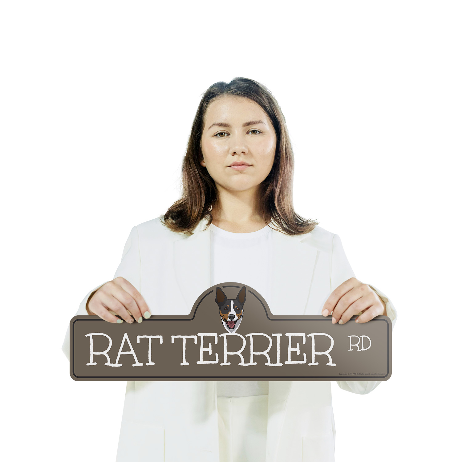 Rat Terrier Plastic Street Sign Crossing Xing Gift Novelty Funny - Picture 11 of 21