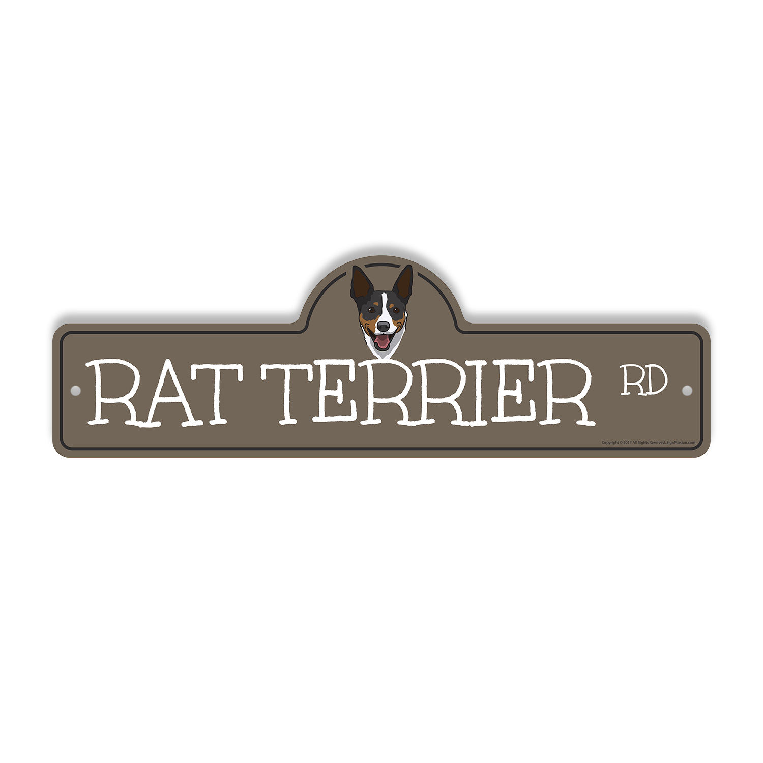 Rat Terrier Plastic Street Sign Crossing Xing Gift Novelty Funny - Picture 16 of 21