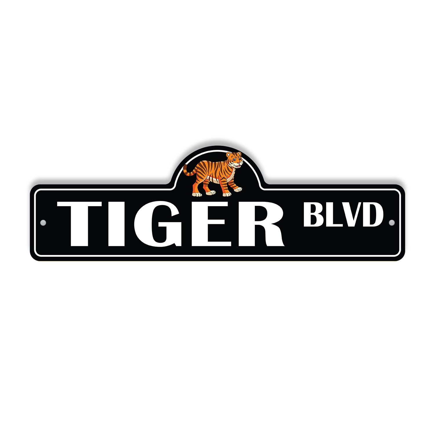 Tiger Plastic Street Sign Crossing Xing Gift Novelty Funny - Picture 16 of 21