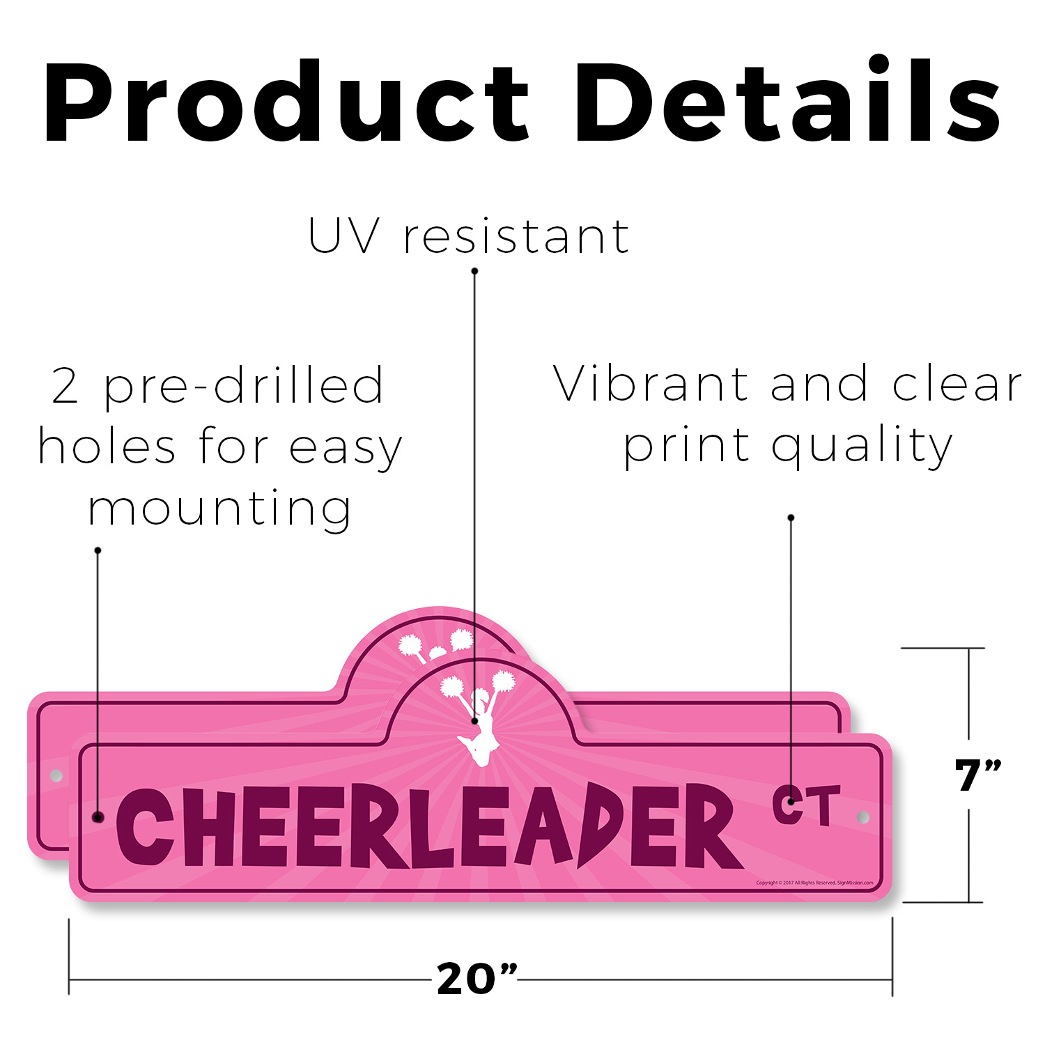 Cheerleader Plastic Street Sign Crossing Xing Gift Novelty Funny - Picture 14 of 21