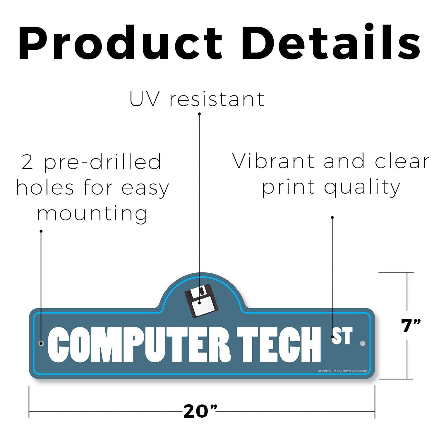 Computer Tech Plastic Street Sign Crossing Xing Gift Novelty Funny - Picture 20 of 21