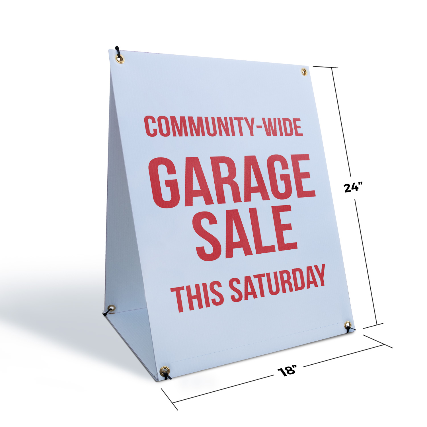 Gemeinde breiter Garagenverkauf Samstag A-Rahmen Gehwegschild lokale Verkaufsveranstaltungen - Bild 6 von 6