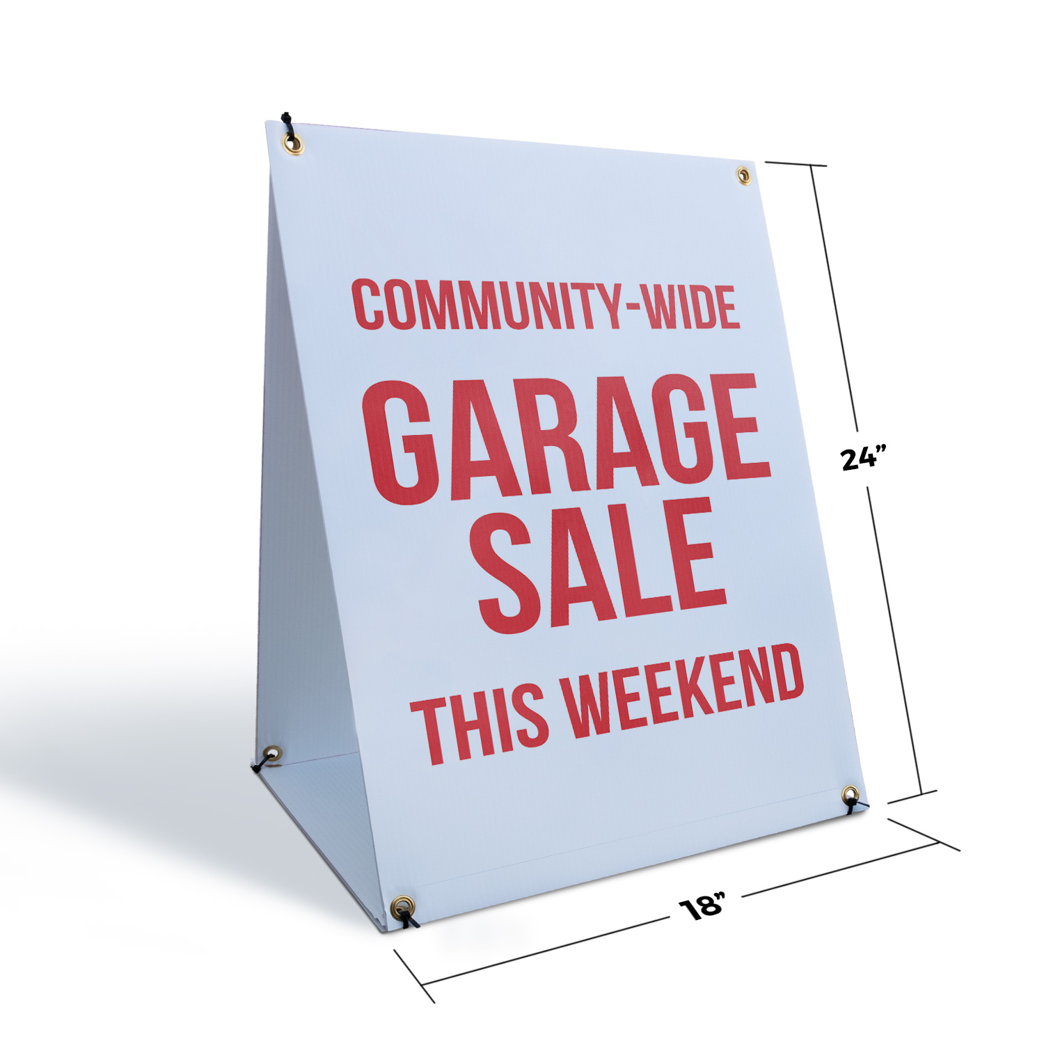 Community Wide Garage Sale Wochenende A-Rahmen Gehweg Schild Nachbarschaft Schnäppchen - Bild 6 von 6