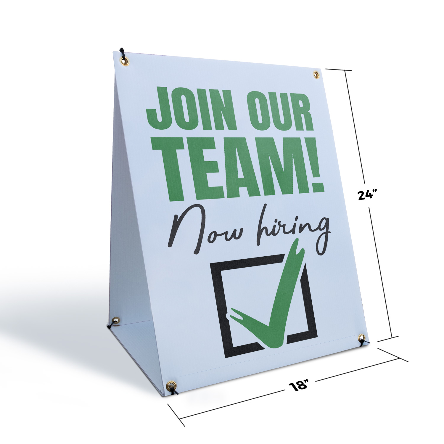 Join Our Team Now Hiring A-Frame Sidewalk Sign Recruitment Professional Job Go - Picture 6 of 6