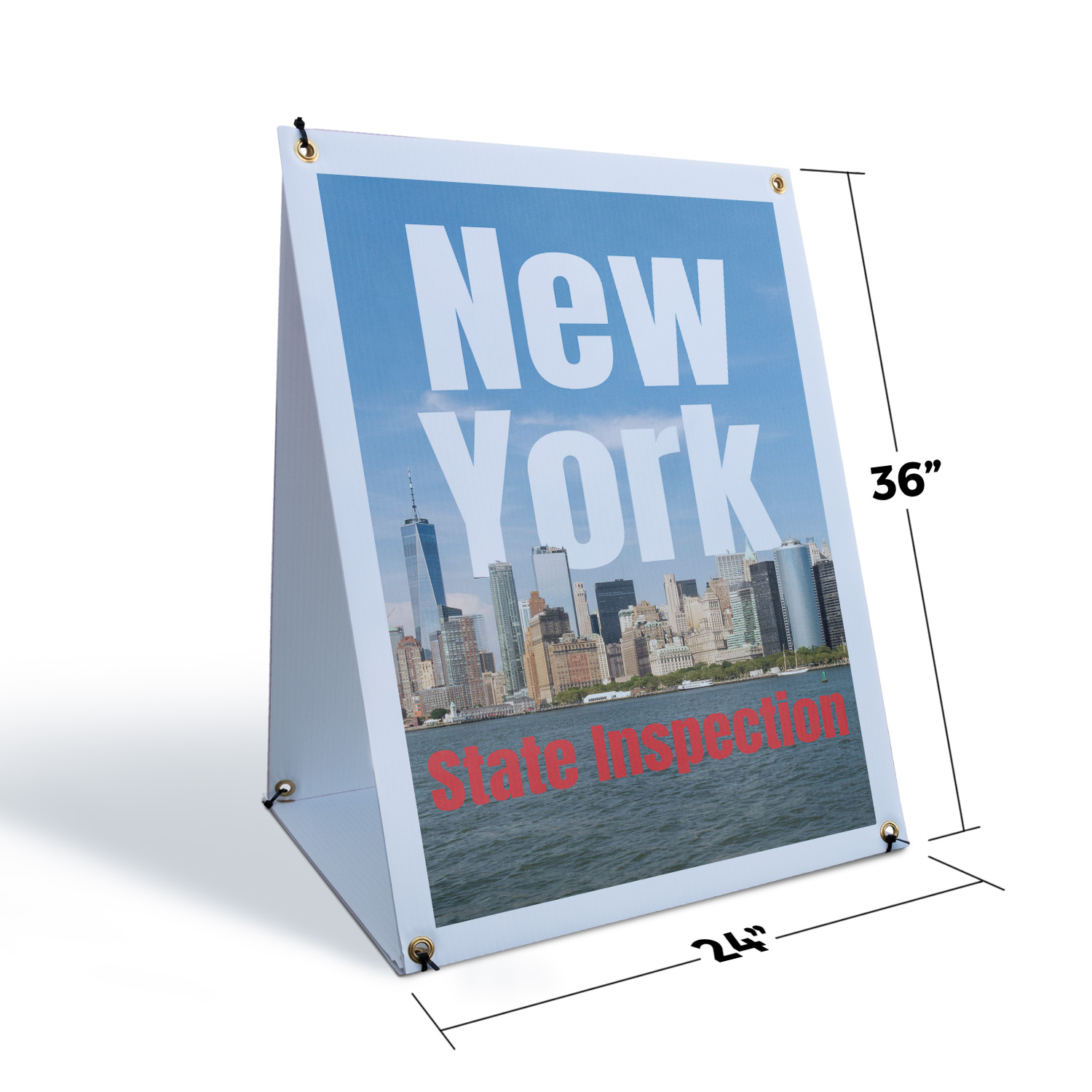 New York State Inspection A-Frame Sidewalk Sign Vehicle Service Expert Check - Picture 6 of 6