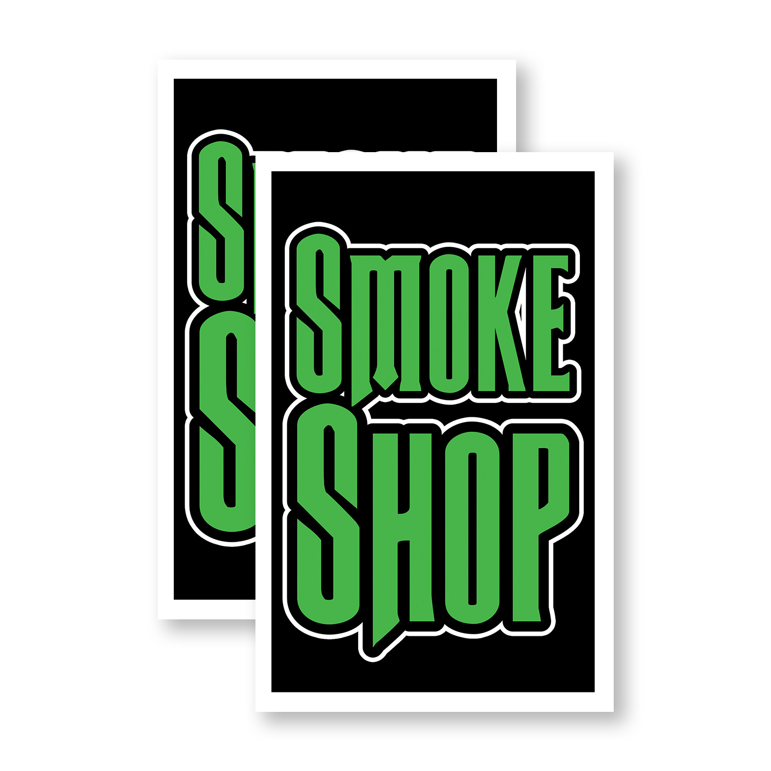 tobacco shop sign Smoke Shop Heavy Duty A-Frame Sidewalk Sign Tobacco Products CBD Sales