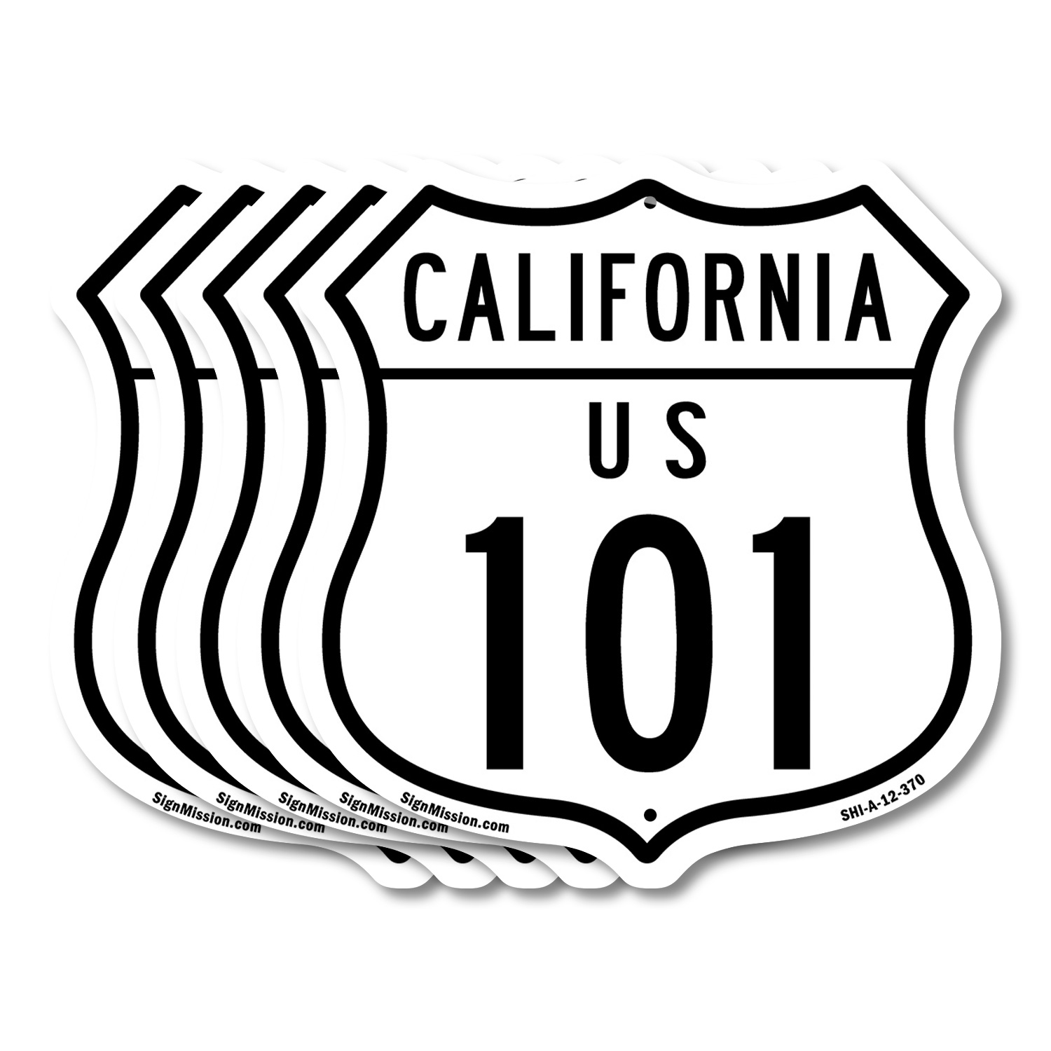 California Route Marker Shield Sign Us 101 Shield Shaped Sign Weather Resistant - Picture 38 of 41
