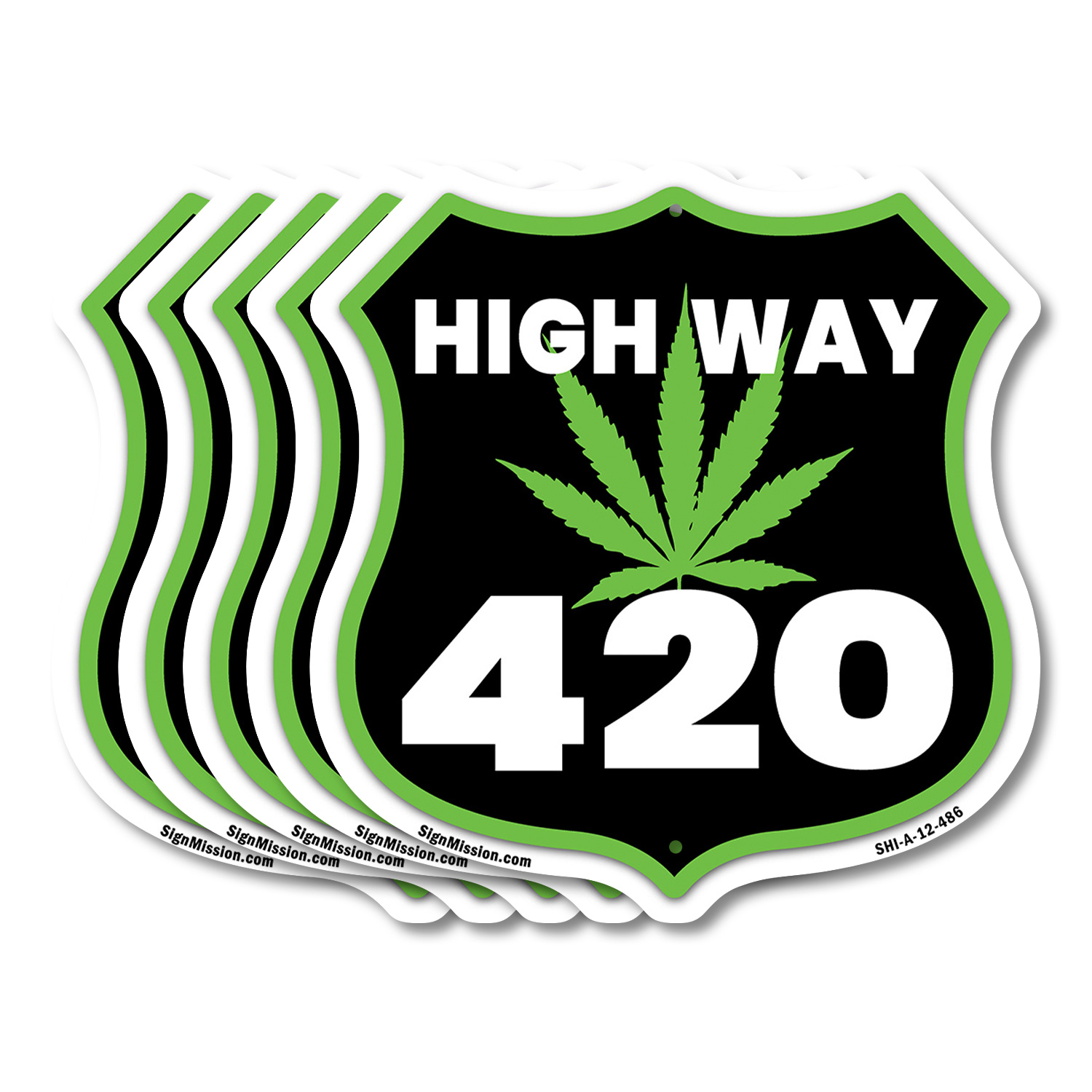 Highway 420 Leaf Shield Shaped Sign Weather Resistant Crafted in the USA - Picture 38 of 41