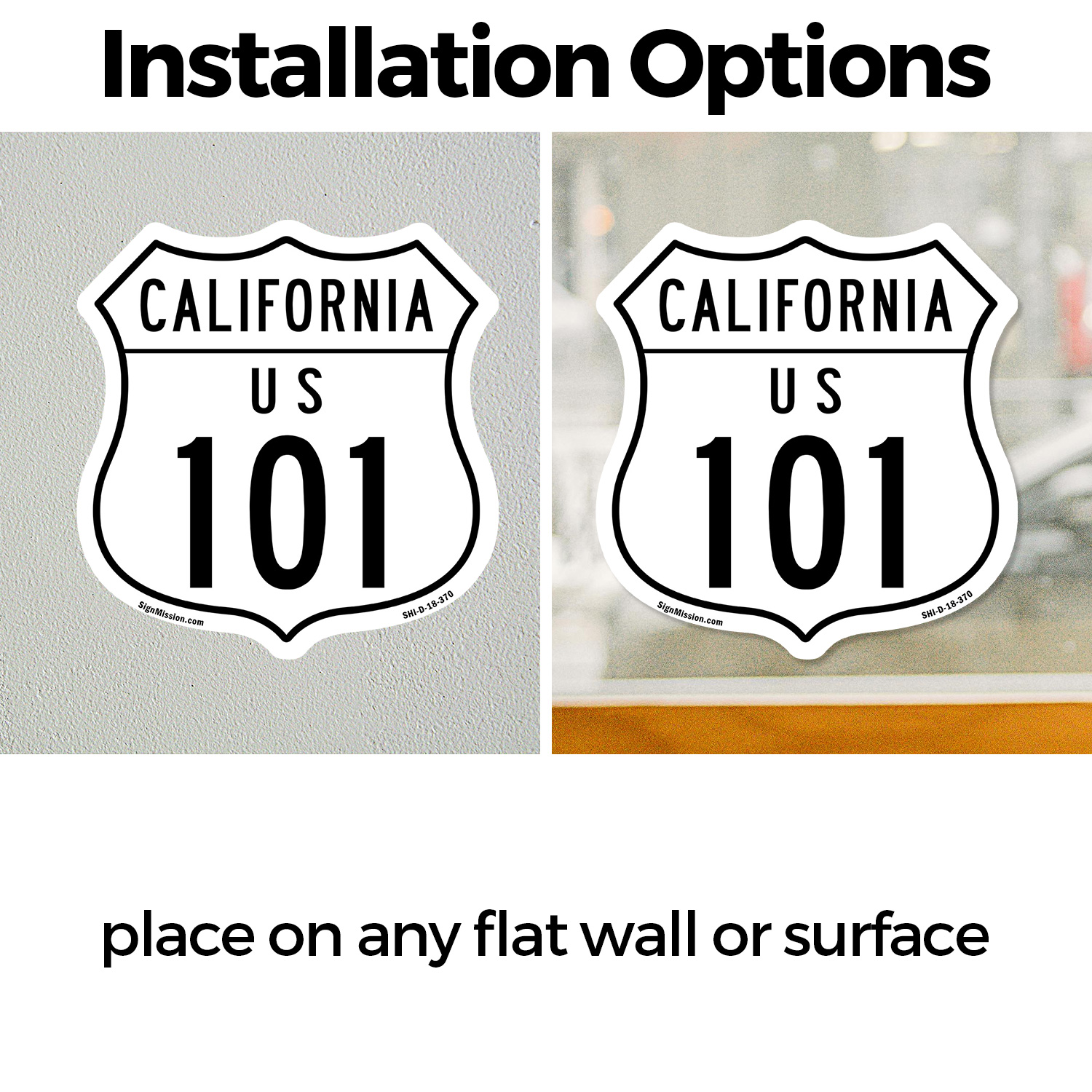 California Route Marker Shield Sign Us 101 Shield Shaped Sign Weather Resistant - Picture 14 of 41