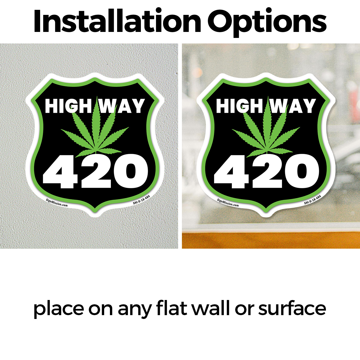 Highway 420 Leaf Shield Shaped Sign Weather Resistant Crafted in the USA - Picture 14 of 41
