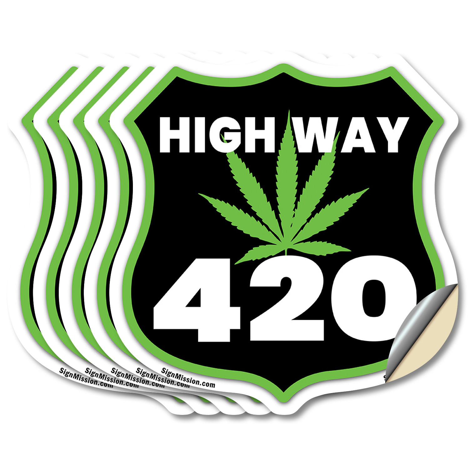 Highway 420 Leaf Shield Shaped Sign Weather Resistant Crafted in the USA - Picture 20 of 41