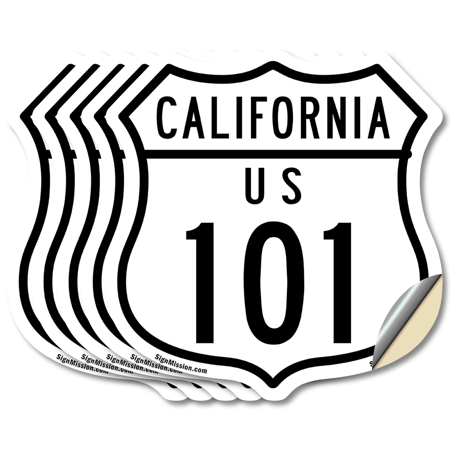 California Route Marker Shield Sign Us 101 Shield Shaped Sign Weather Resistant - Picture 26 of 41