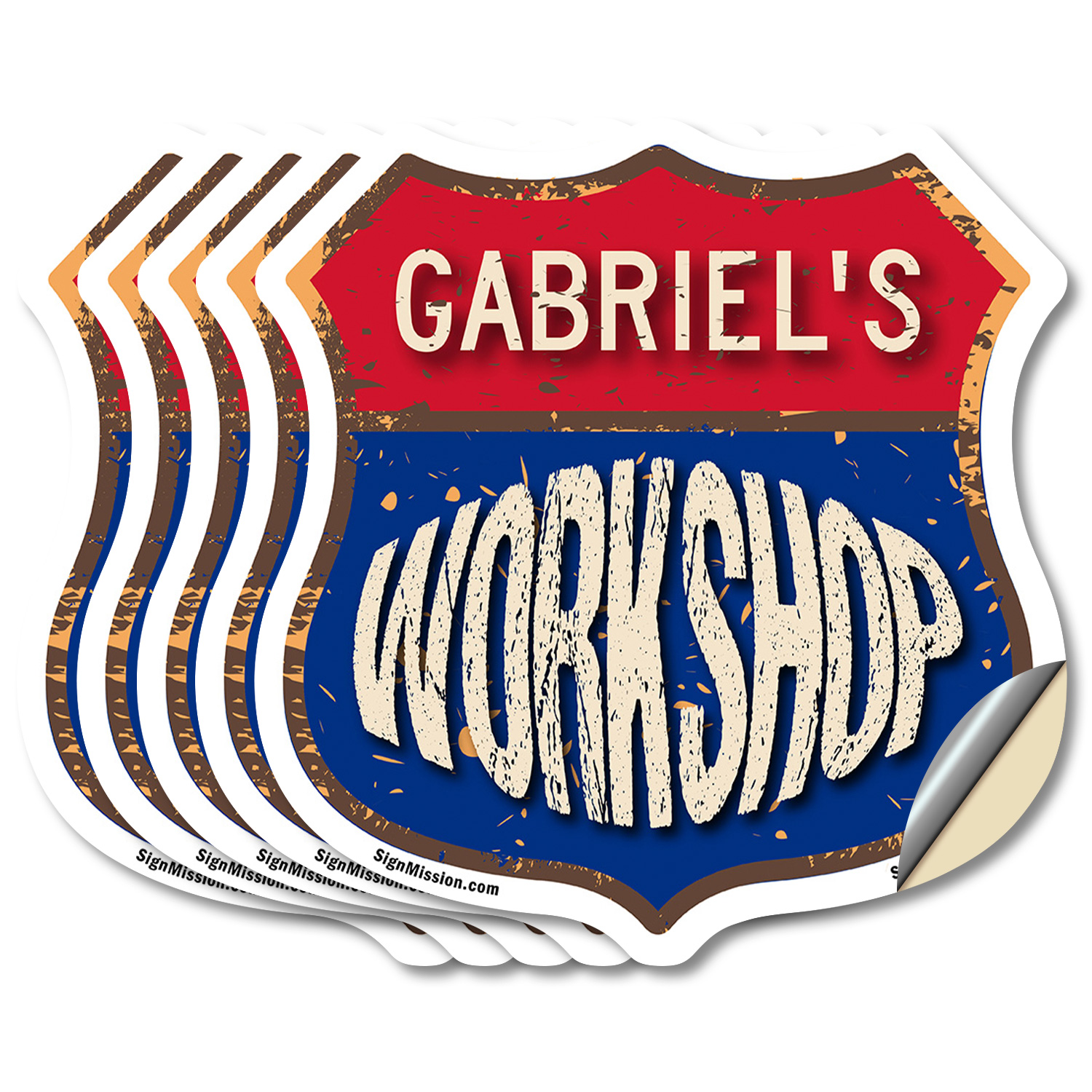 Gabriel's Workshop Shield Shaped Sign Weather Resistant Crafted in the USA - Picture 26 of 41
