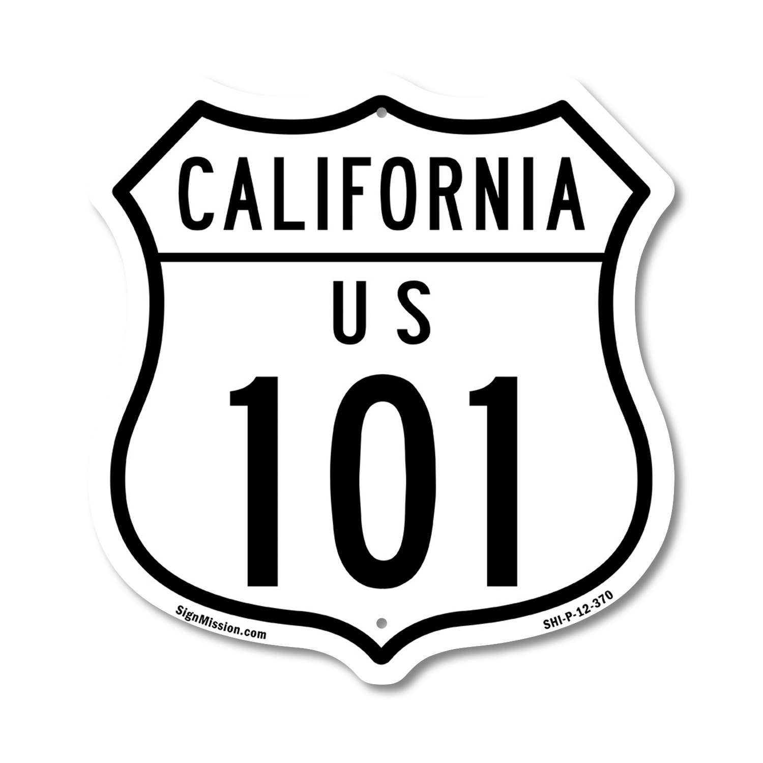 California Route Marker Shield Sign Us 101 Shield Shaped Sign Weather Resistant - Picture 32 of 41