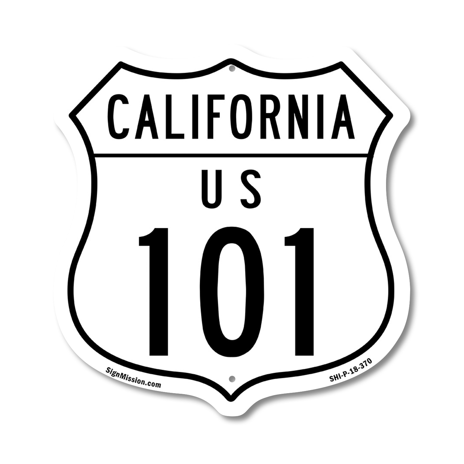 California Route Marker Shield Sign Us 101 Shield Shaped Sign Weather Resistant - Picture 34 of 41