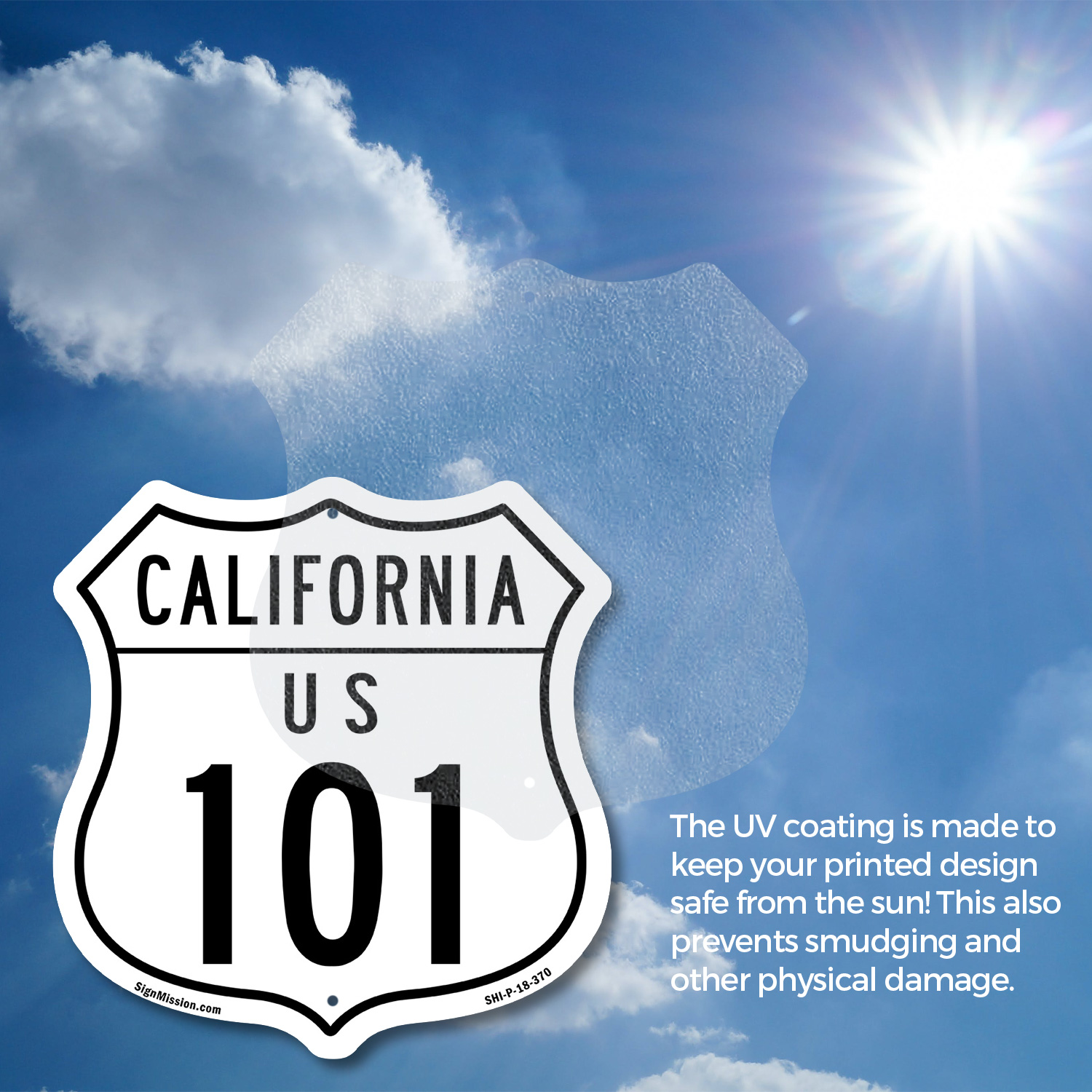California Route Marker Shield Sign Us 101 Shield Shaped Sign Weather Resistant - Picture 16 of 41