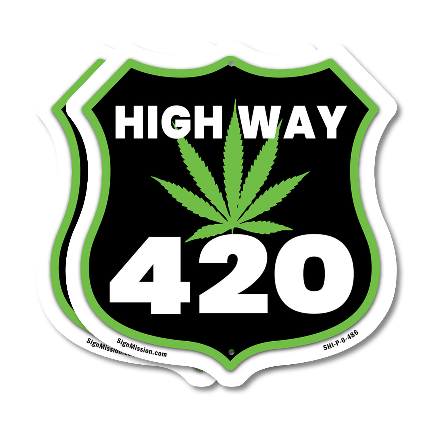 Highway 420 Leaf Shield Shaped Sign Weather Resistant Crafted in the USA - Picture 18 of 41