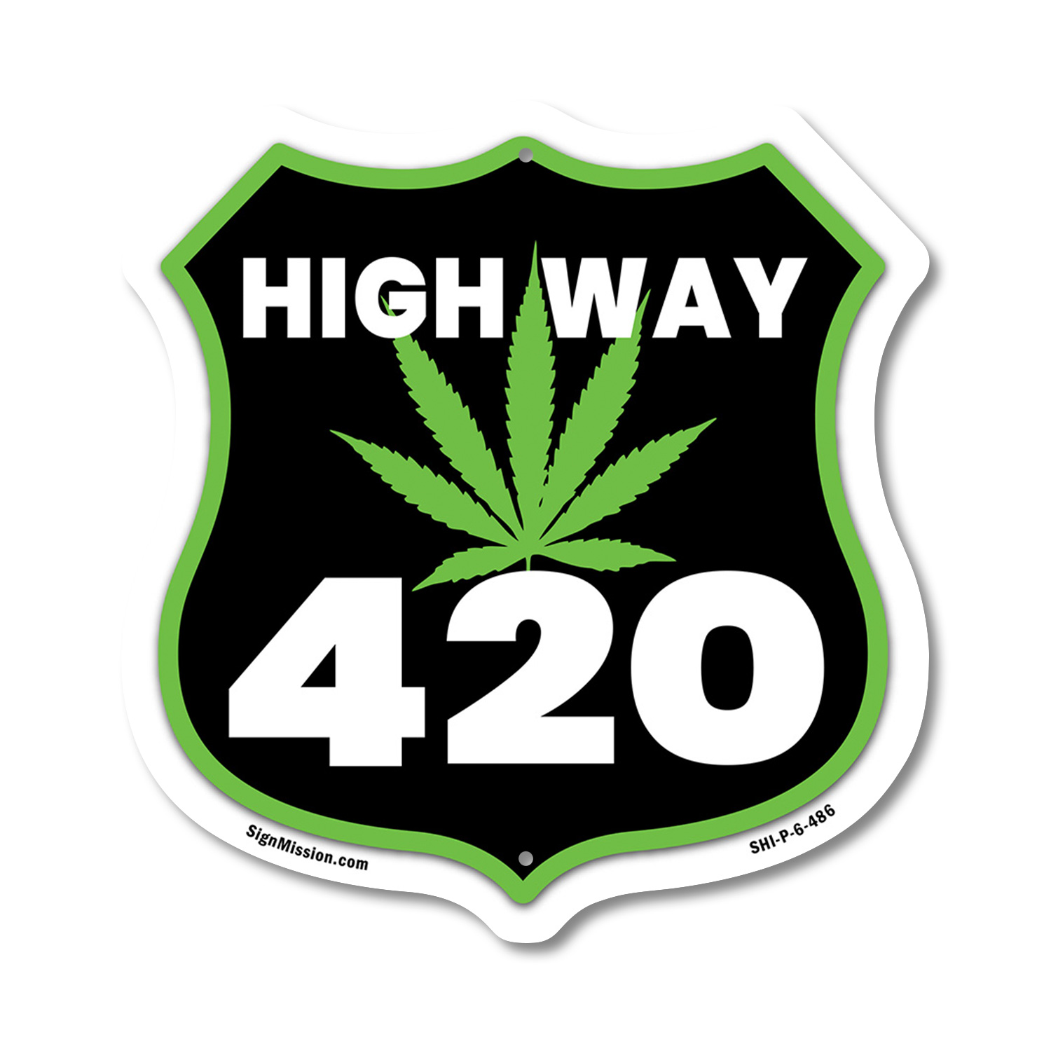 Highway 420 Leaf Shield Shaped Sign Weather Resistant Crafted in the USA - Picture 40 of 41