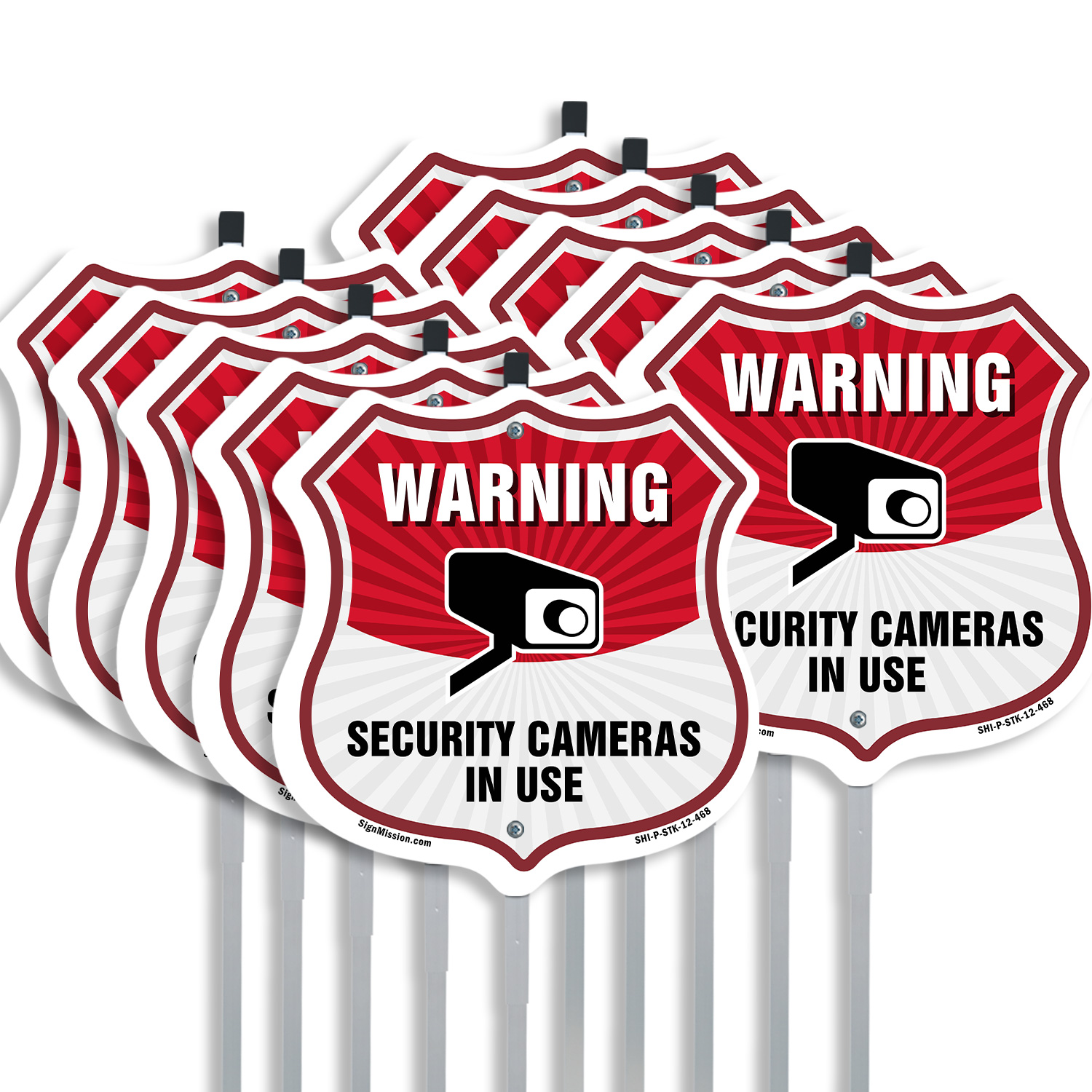 Shield Sign With Stake