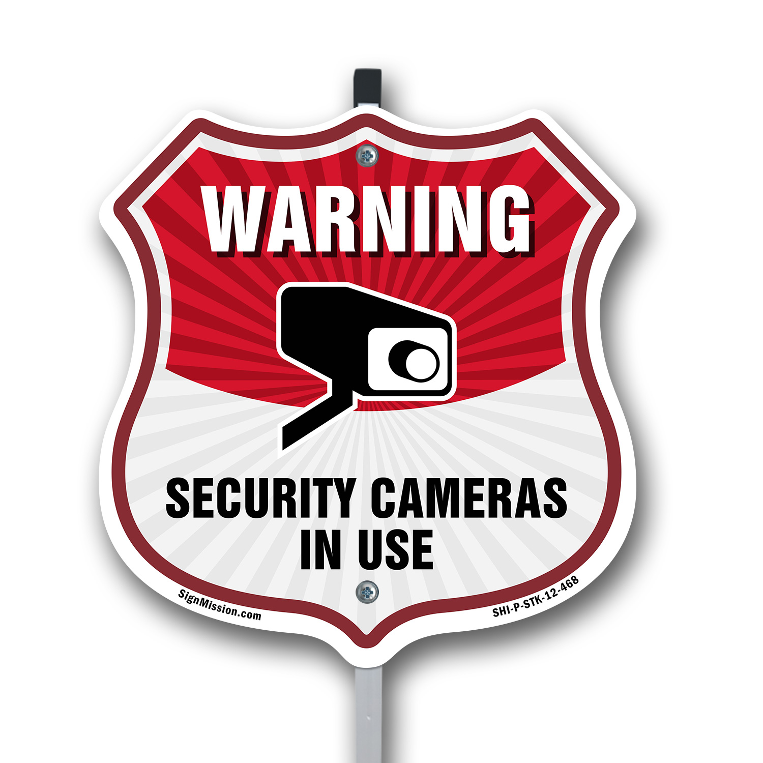 Shield Sign With Stake