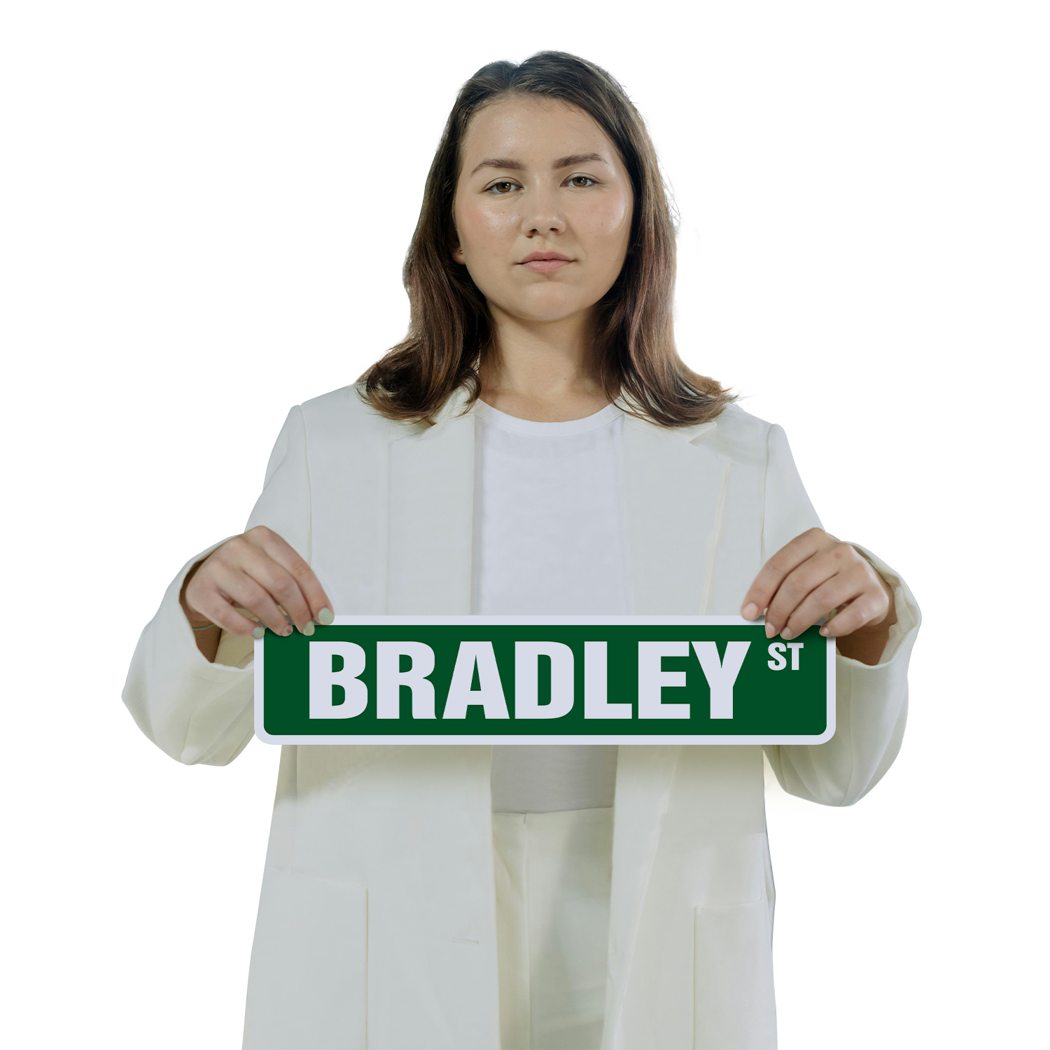 BRADLEY Street Sign (2 Pack) Childrens Name Room Metal Road Sign - Picture 7 of 7