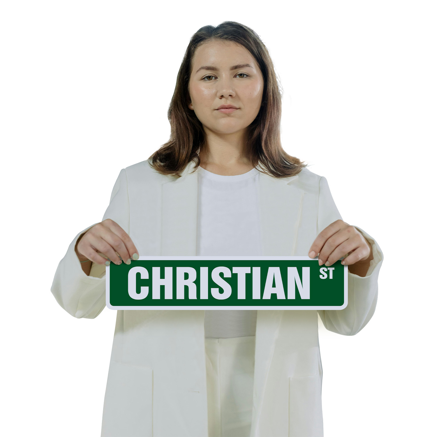 CHRISTIAN Street Sign (2 Pack) Childrens Name Room Metal Road Sign - Picture 7 of 7