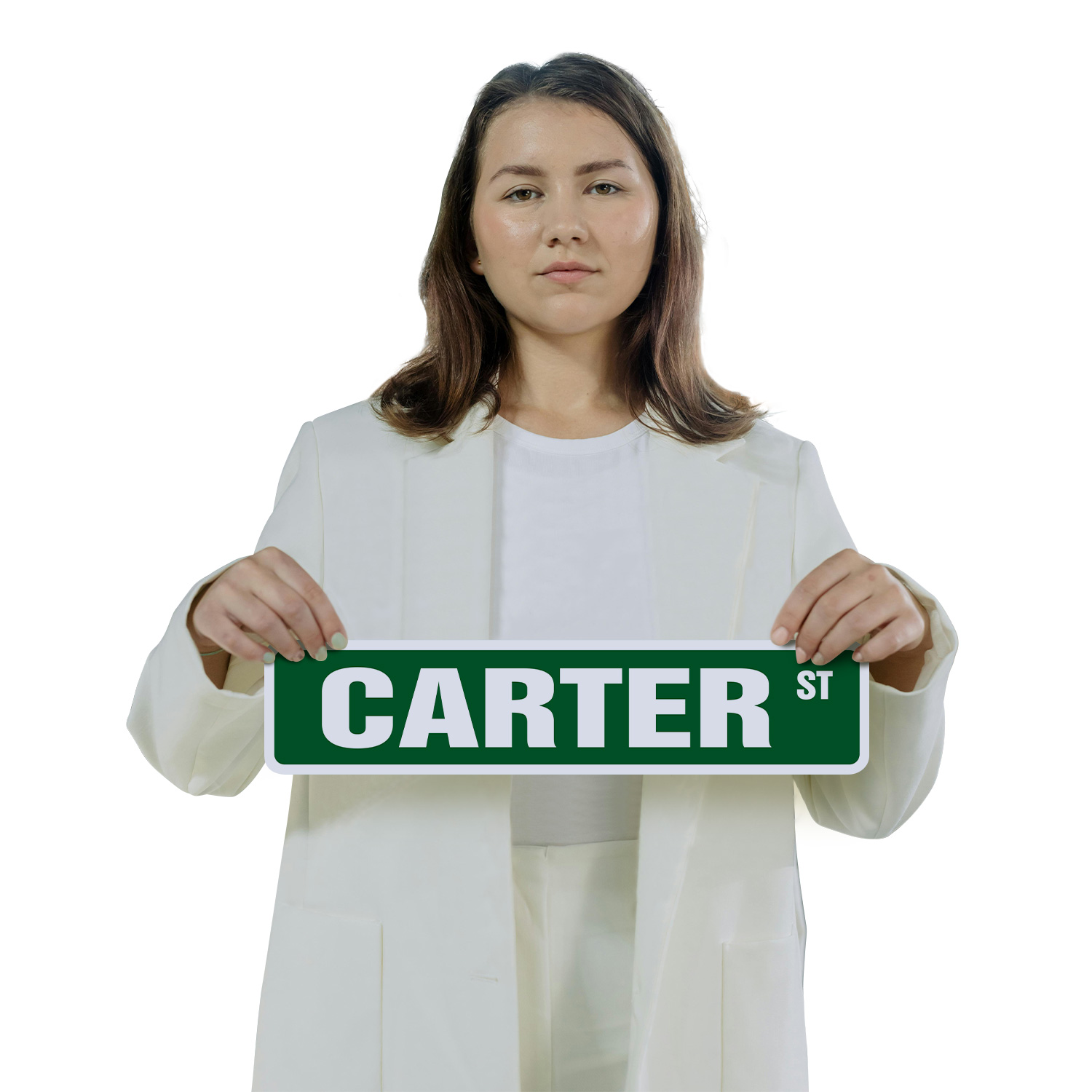 CARTER Street Sign (2 Pack) Childrens Name Room Metal Road Sign - Picture 7 of 7