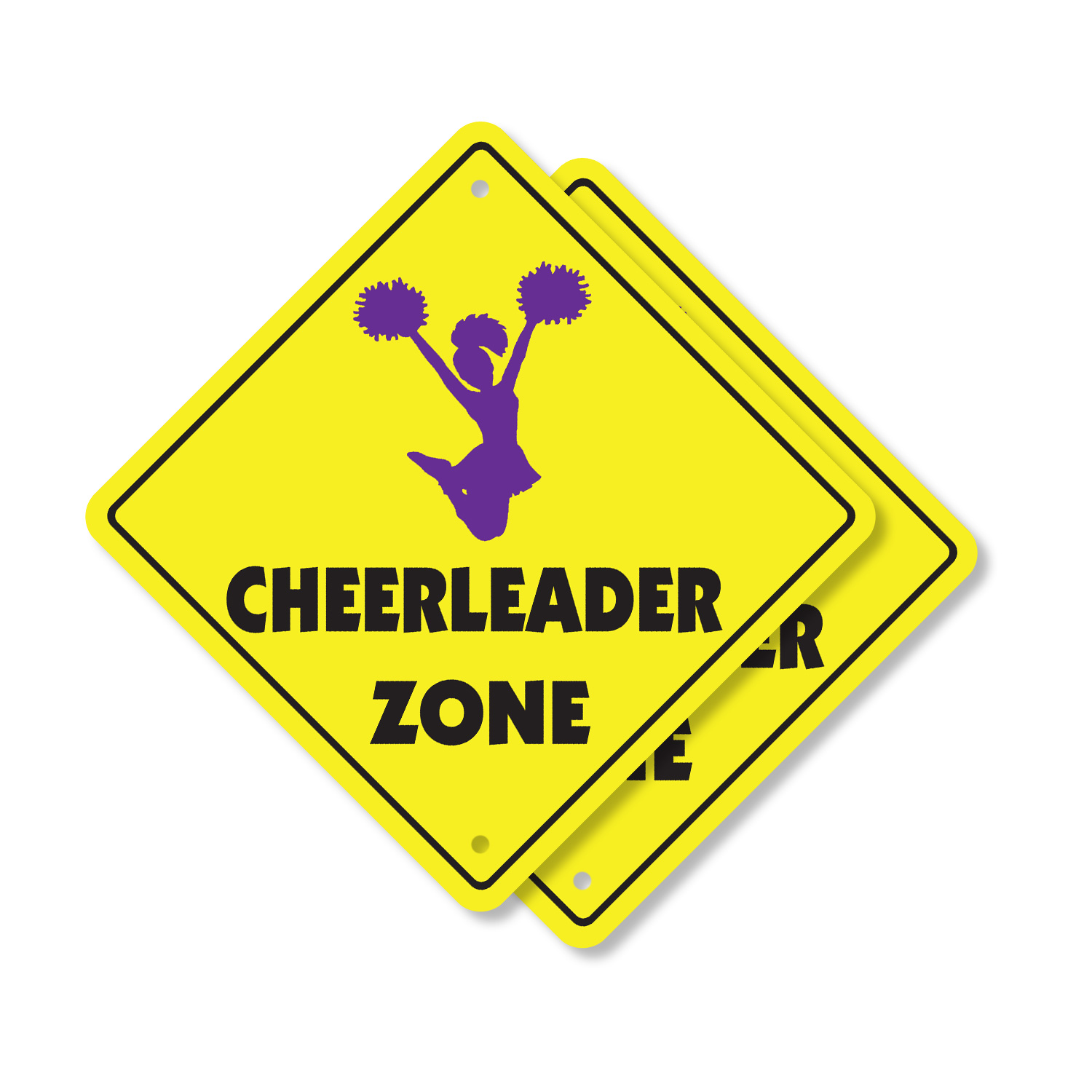 Cheerleader Plastic Street Sign Crossing Xing Gift Novelty Funny - Picture 5 of 21