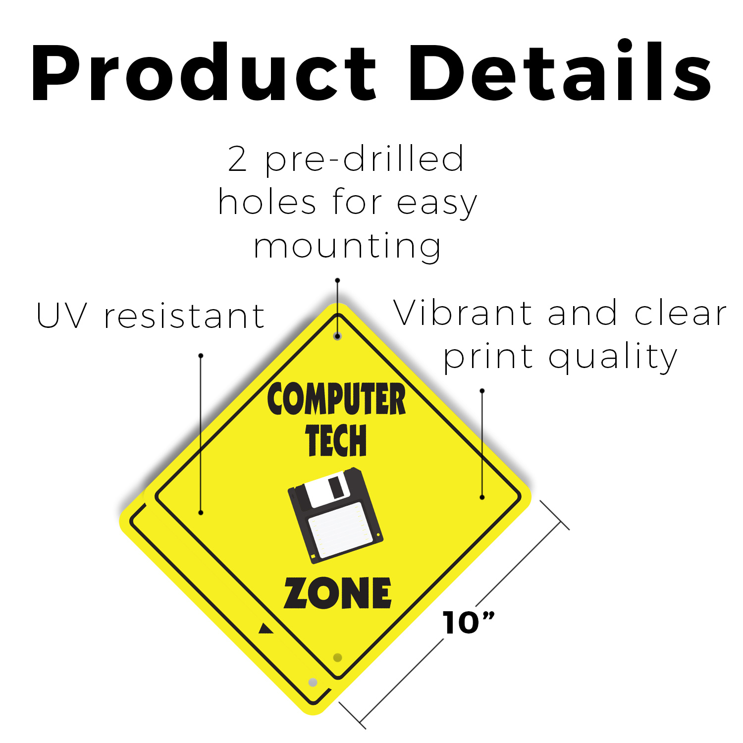 Computer Tech Plastic Street Sign Crossing Xing Gift Novelty Funny - Picture 5 of 21