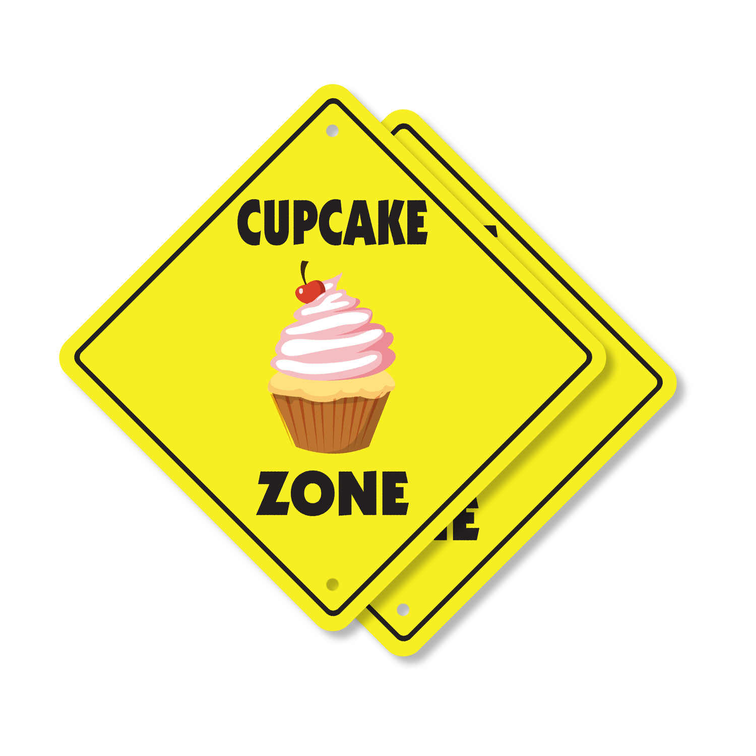 Cupcake Plastic Street Sign Crossing Xing Gift Novelty Funny - Picture 5 of 21