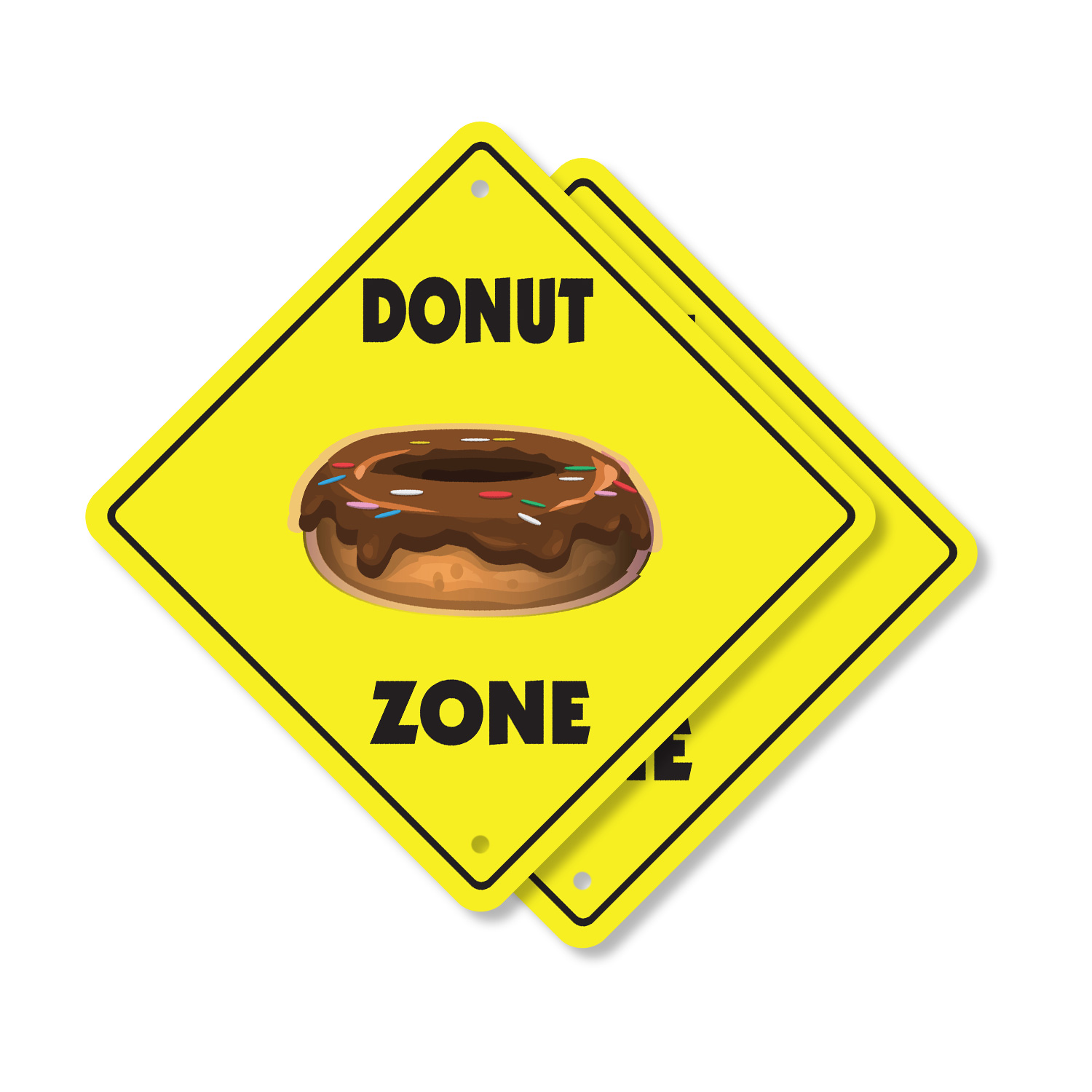 Donut Plastic Street Sign Crossing Xing Gift Novelty Funny | eBay
