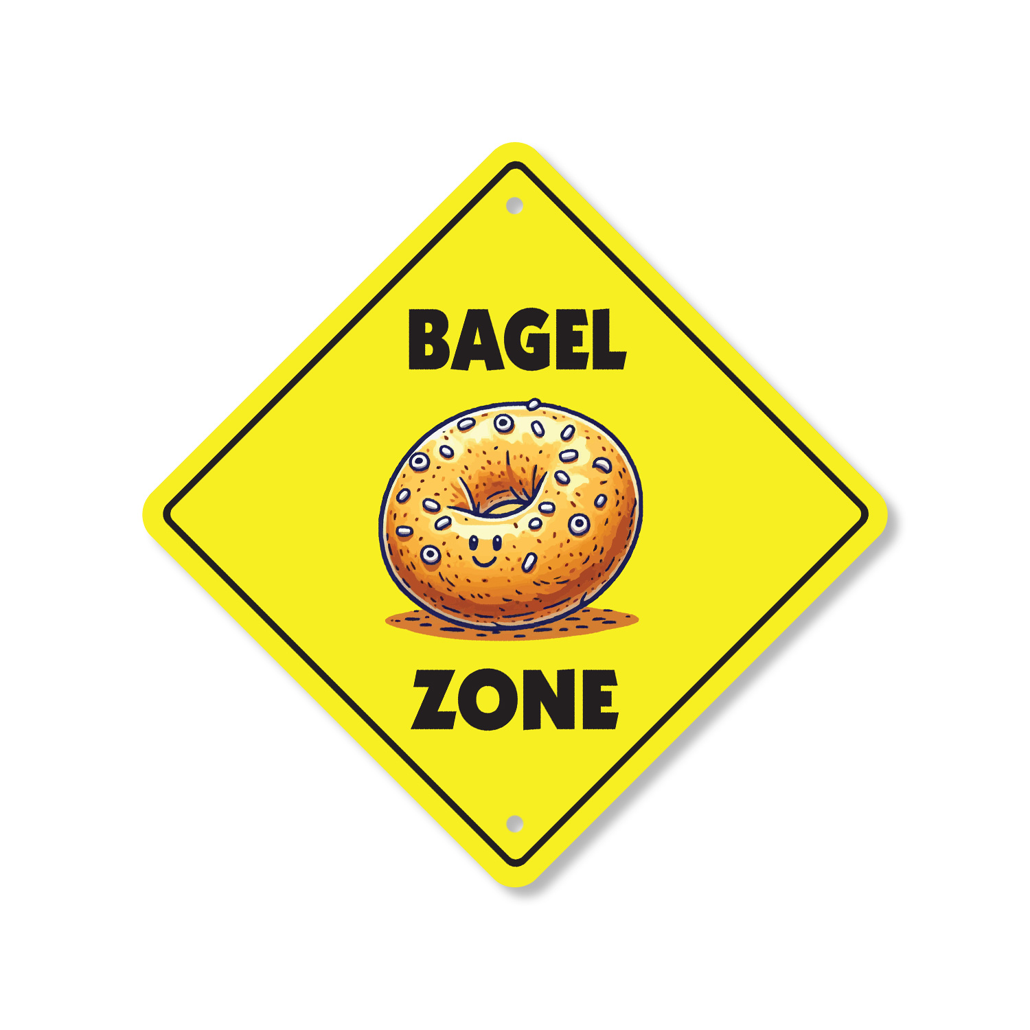Letrero de calle de plástico bagel cruce Xing regalo novedad divertido - Imagen 15 de 21