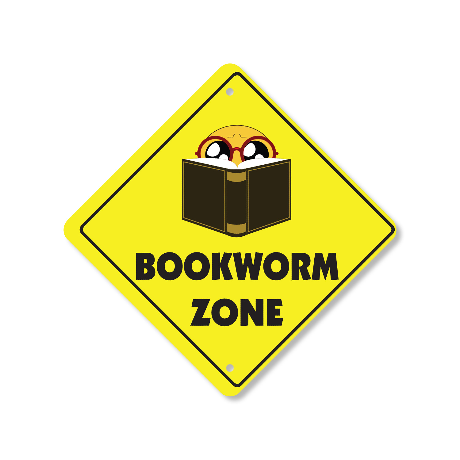 Bookworm Plastic Street Sign Crossing Xing Gift Novelty Funny - Picture 12 of 21